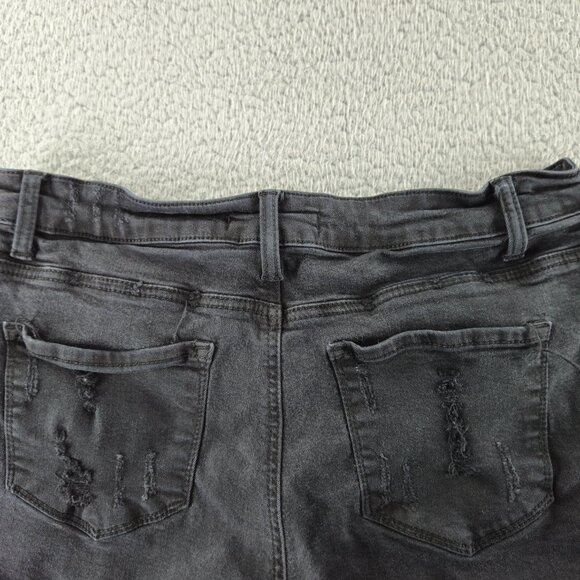 KanCan Shorts Womens 30 Distressed Denim Mid Rise Rolled Hem Casual Summer - Picture 15 of 16